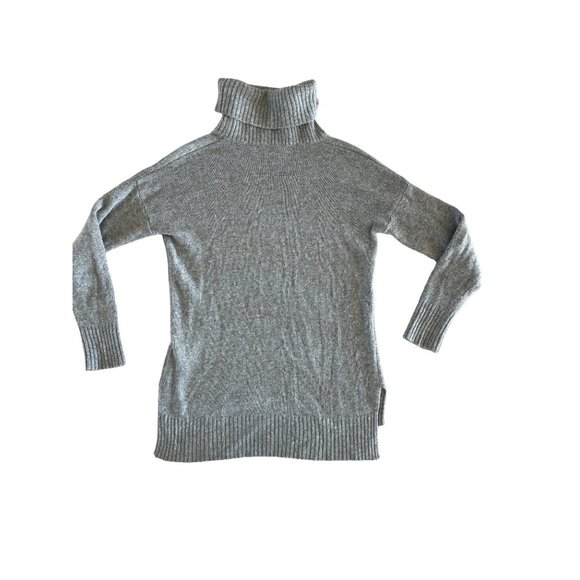 Bartolini Wool Cashmere Turtleneck Cowl Neck Sweater‎ Gray Small Made in Italy - Picture 5 of 7